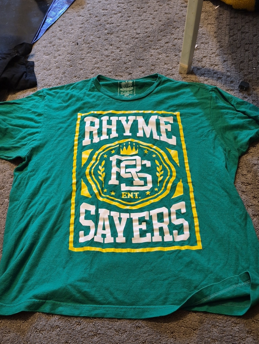 Rhyme Sayers Green Graphic Short Sleeve Tee